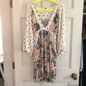 Free People Floral Patterned Dress